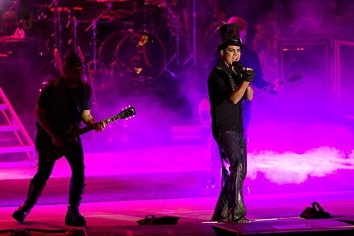 Adam Lambert and band at 